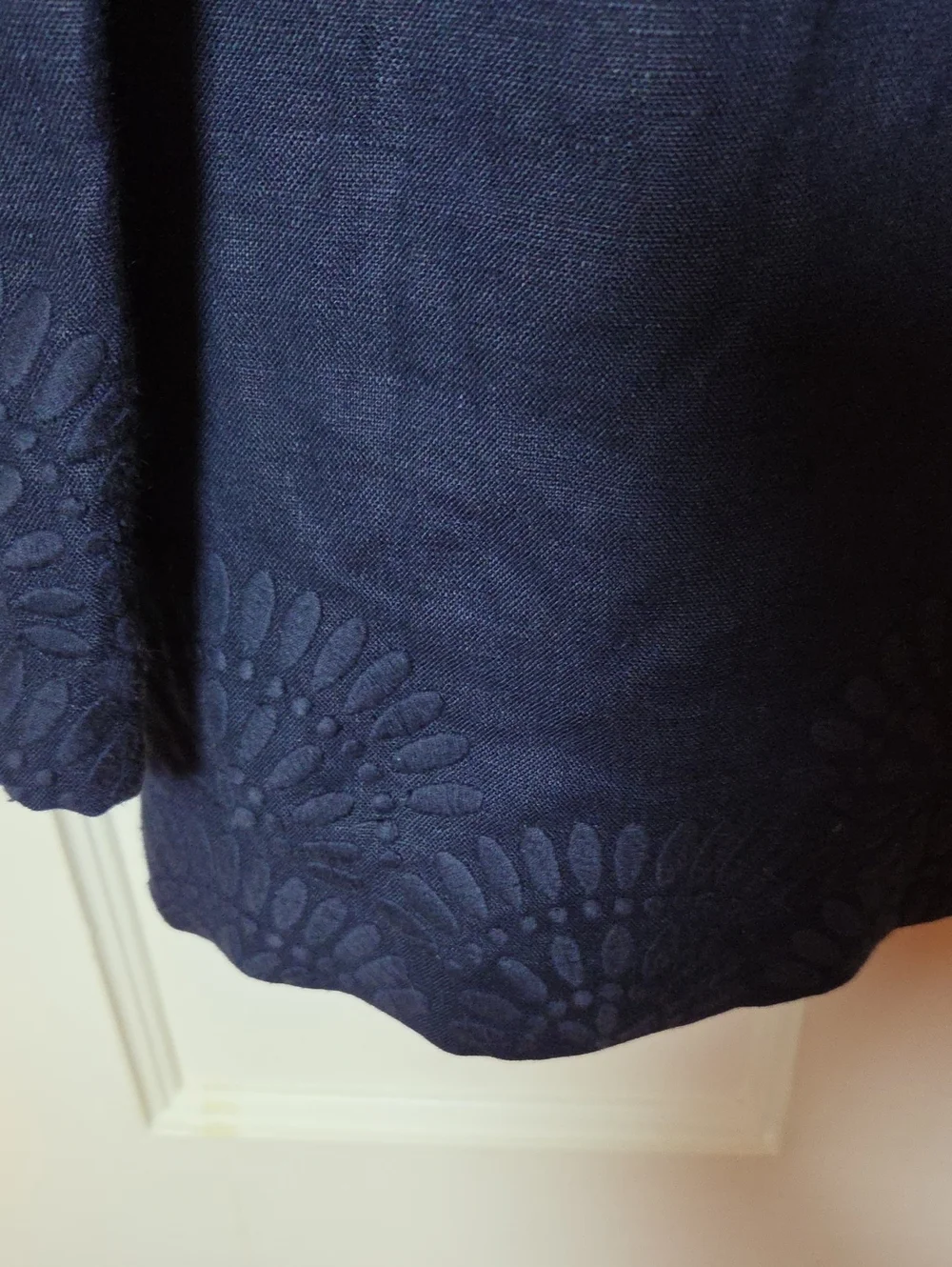 Tory Burch Linen Tory Tunic In Tonal Navy Size 6